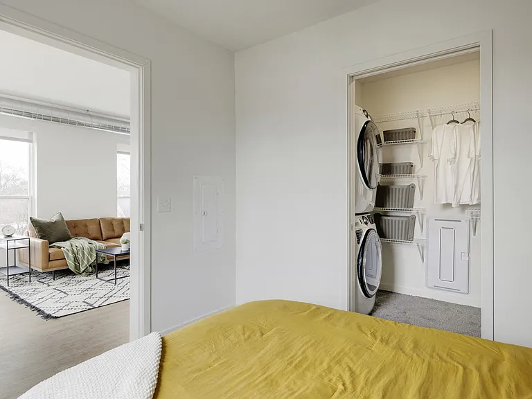 Lovely bedroom and in-unit washer and dryer
