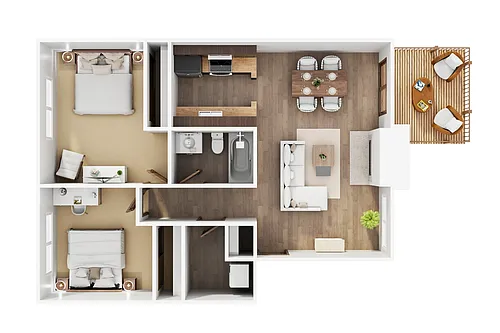 Floor plan Two Bedroom