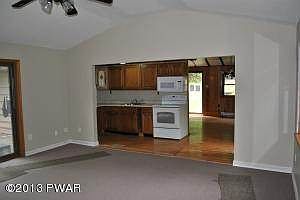 View from living room to Kitchen