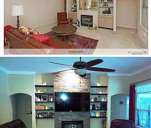 Before/after remodel