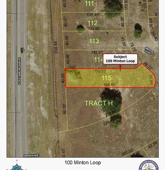 The Location of 100 Minton Loop