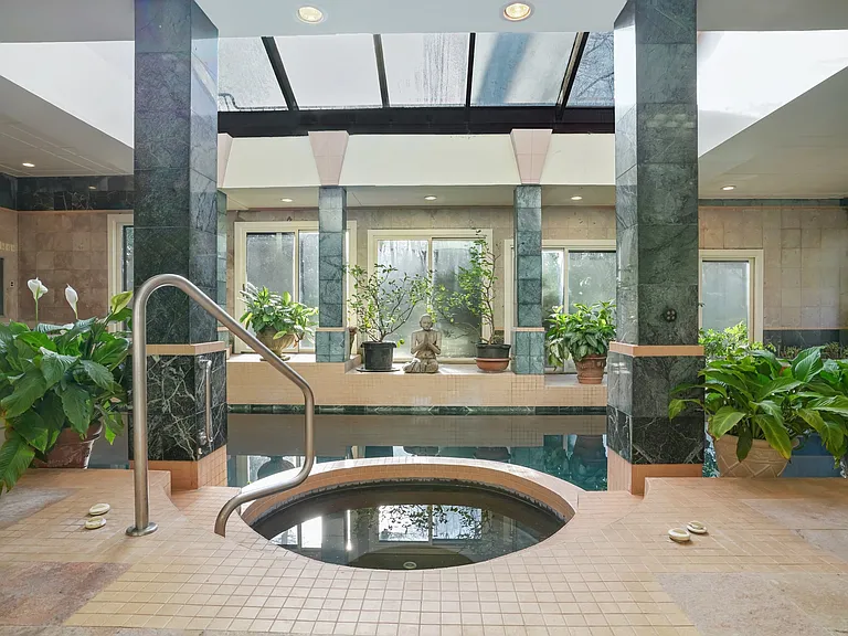 Spa and indoor pool provide a feeling of grandeur.
