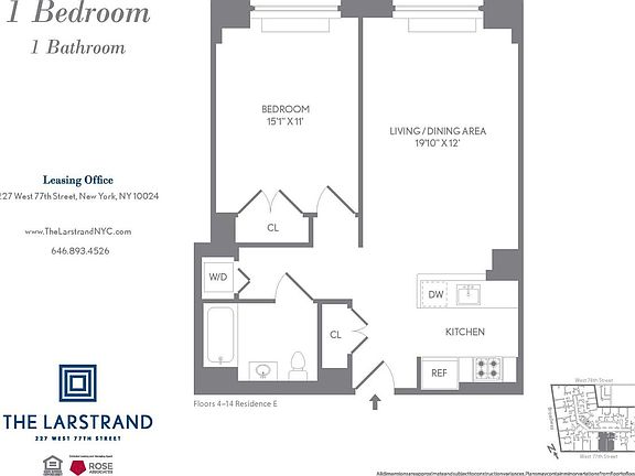 2nd image of 227 W 77th St APT 11E
