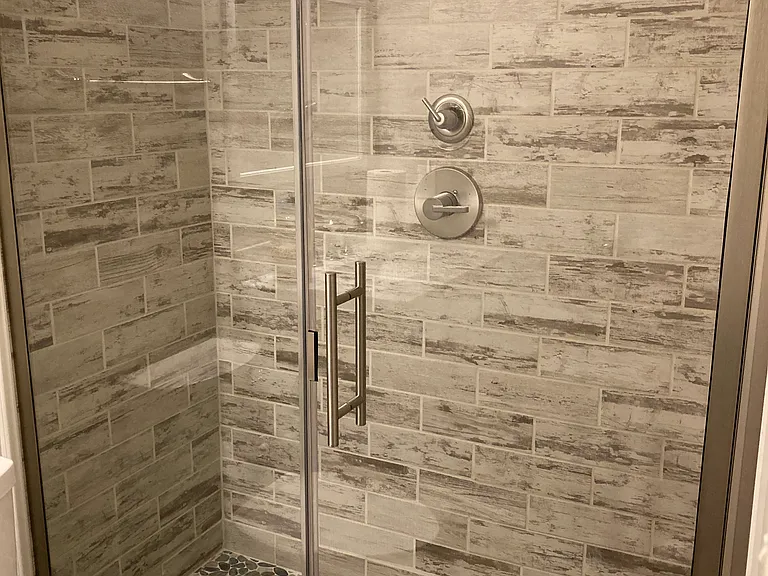 Hall bathroom shower