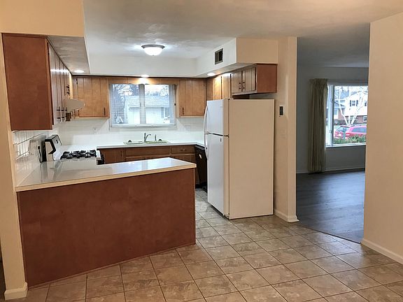 Kitchen - Gas stove, dishwasher and fridge