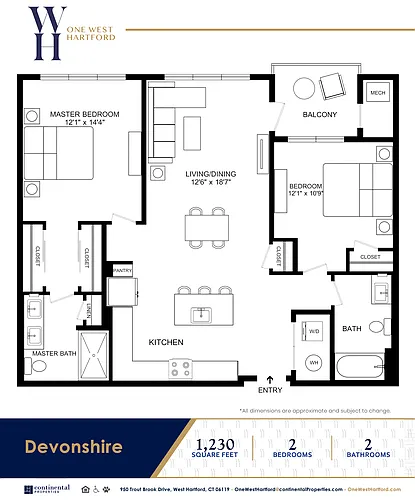 Floor plan Devonshire