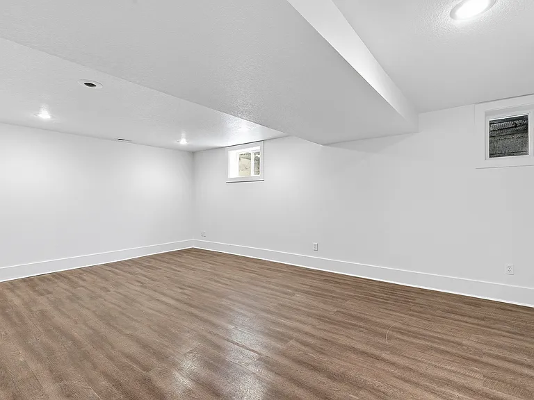 Spacious great room with LVP floor - basement
