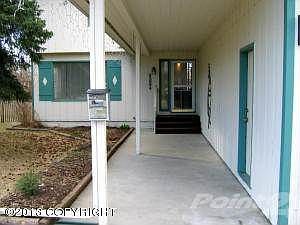 Covered front entrance.