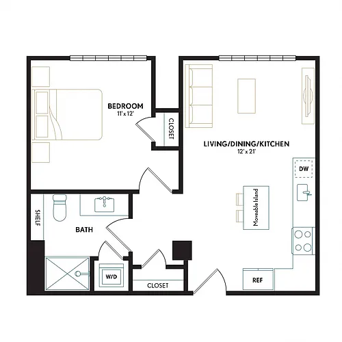 Floor plan A21H