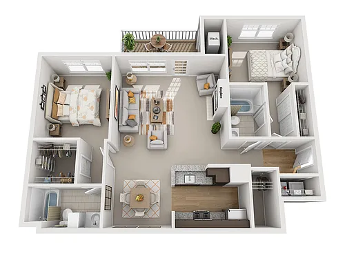 Floor plan Bayberry Shores (B2F)