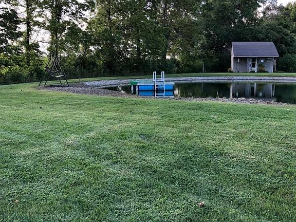Beautiful pond and shed