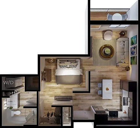 Studio | Wilder | 673 SQ FT Studio | Wilder | 673 SQ FT
