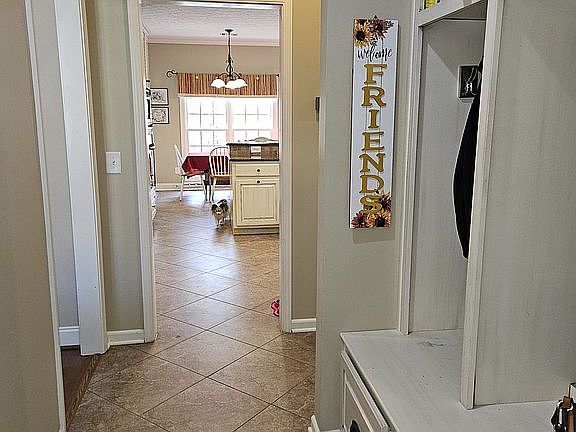 Entryway from the garage.