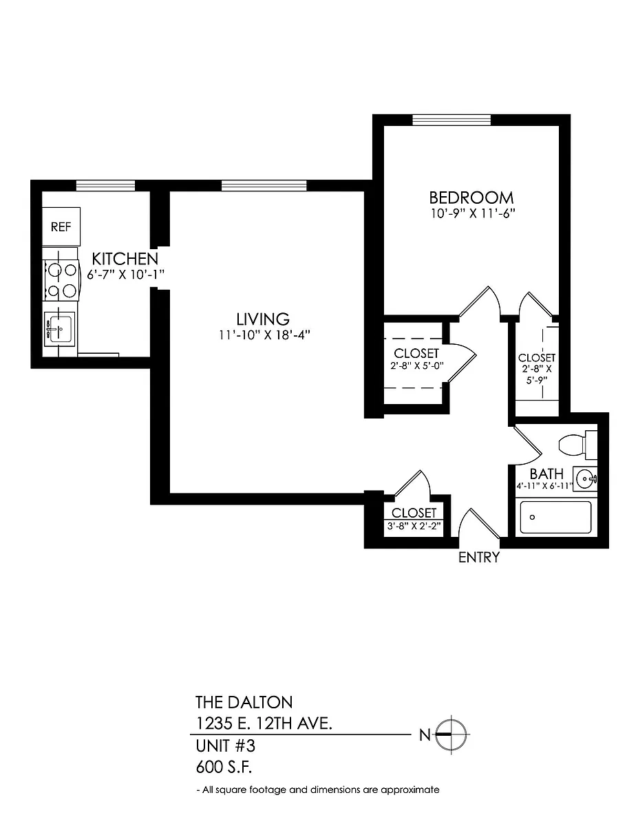 Floor plan 1 Bedroom