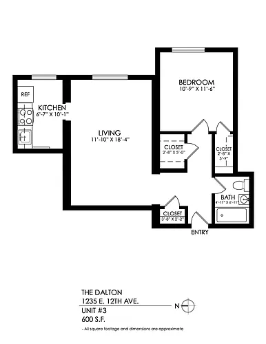 Floor plan 1 Bedroom