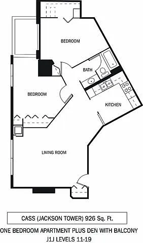 Floor plan Cass 1 Den
