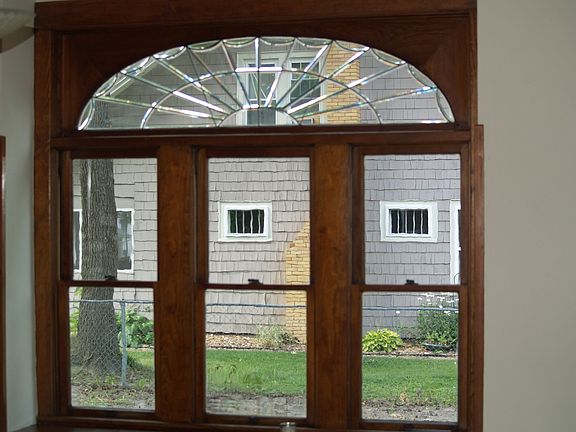 dining rm beveled window