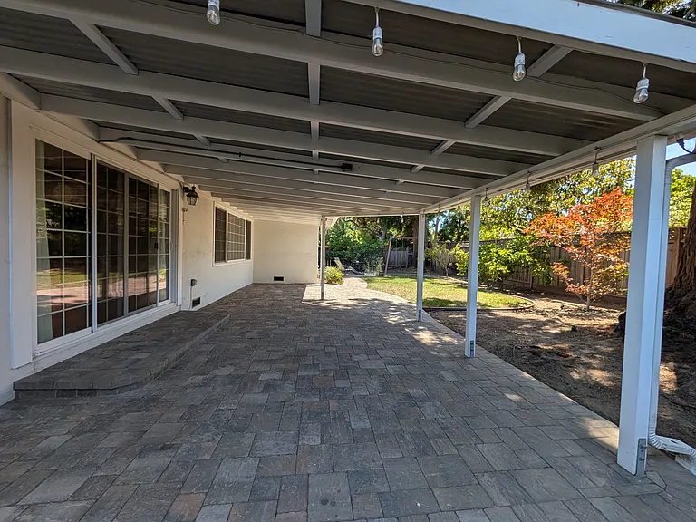 Patio, facing towards master bedroom.