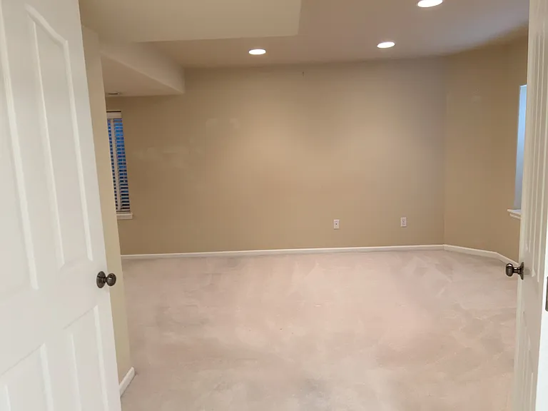 Finished basement - guest bedroom entrance