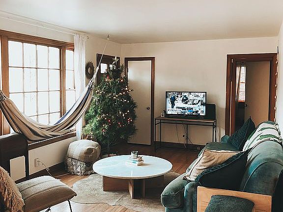 Living area w/ big window
