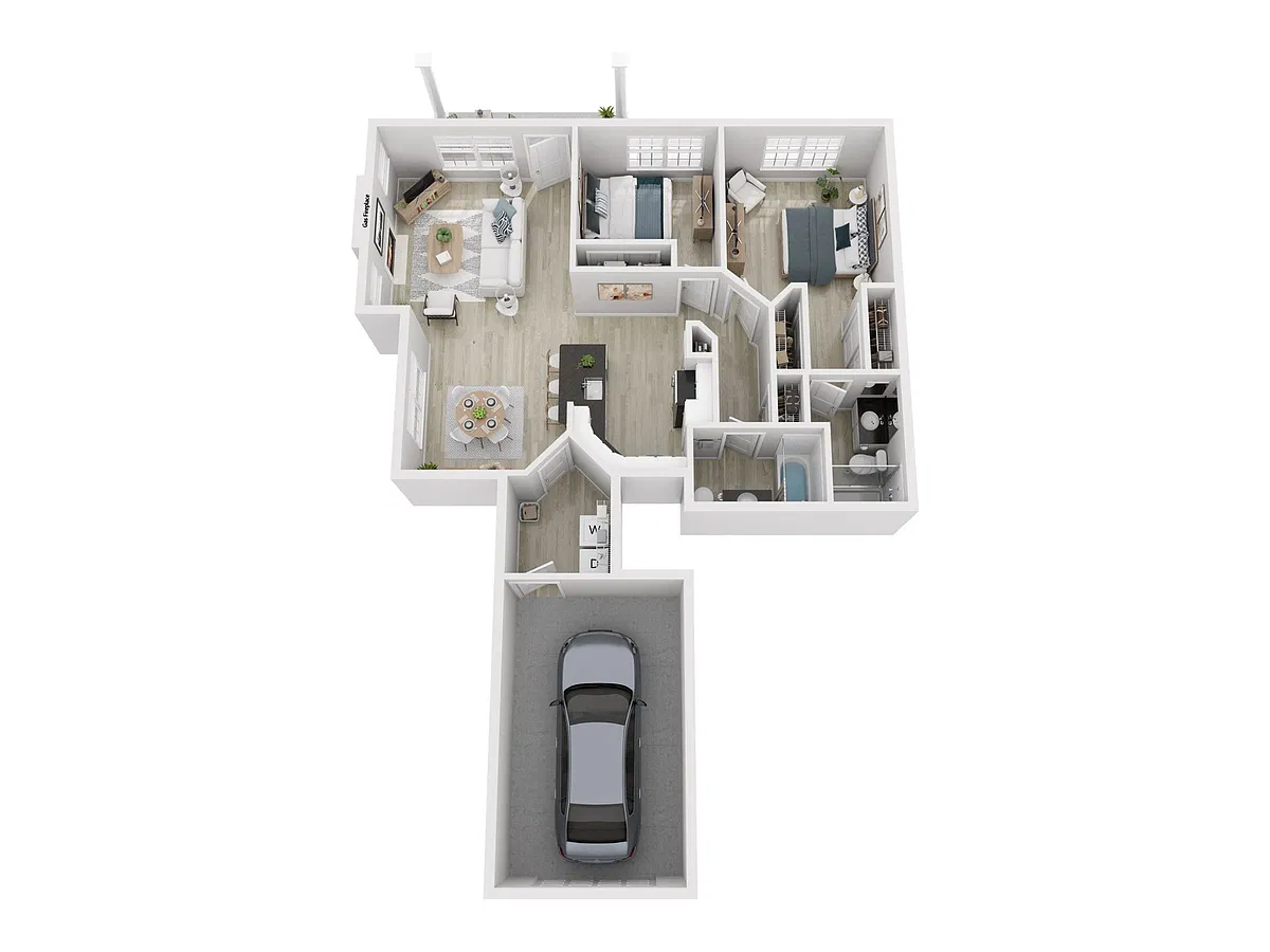 Floor plan 2X2 E