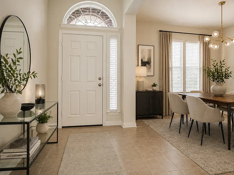 Virtually staged for illustrative purposes. Furniture and decor not included.