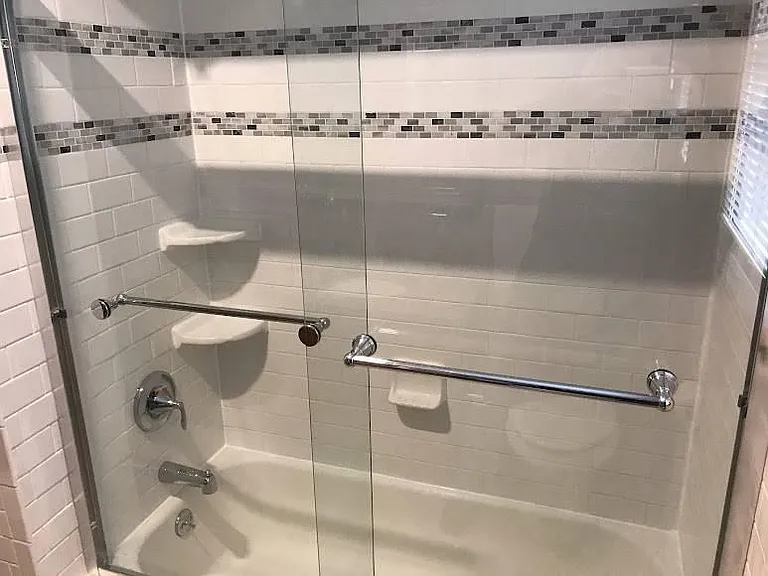 Full Subway Tile Tub Surround