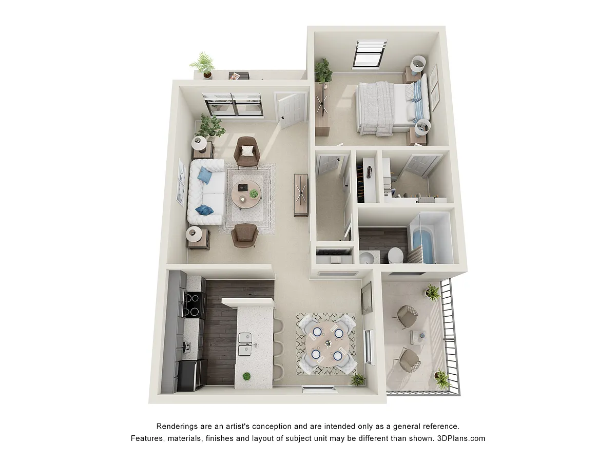 Floor plan 1 Bedroom 1 Bathroom