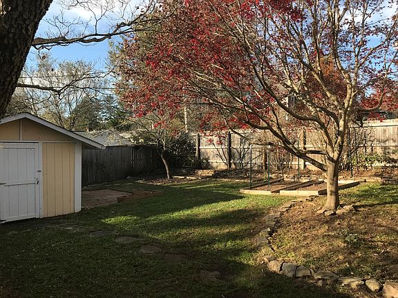 Private Fenced Backyard with Mature Trees, Shed, and Raised Beds...Ideal for Gardening Enthusiasts!