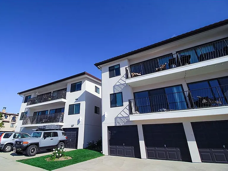 Via Esplanade Apartments Redondo Beach Exterior Garages and Balconies.