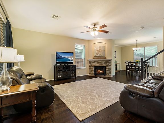 Living Room and Fireplace