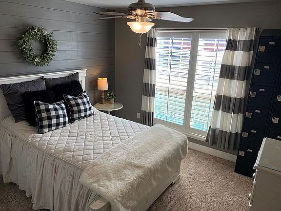 Guest room #1 with shiplap