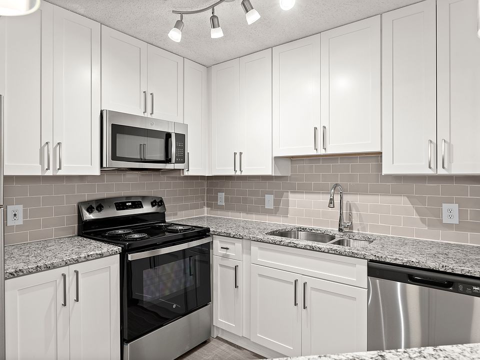 Modern kitchen with sleek finishes and stainless steel appliances