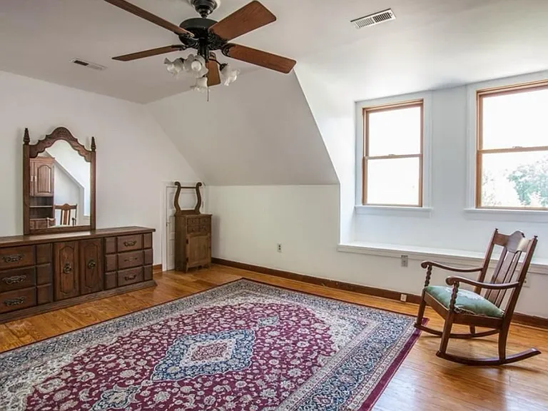 Left Upstairs Bedroom with private bathroom with shower and tub