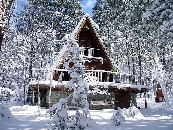 CABIN IN WINTER