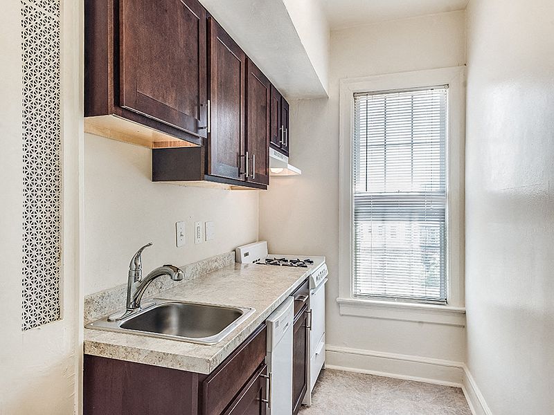 Partially renovated kitchen