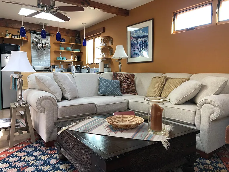 Comfortable seating and conversational area