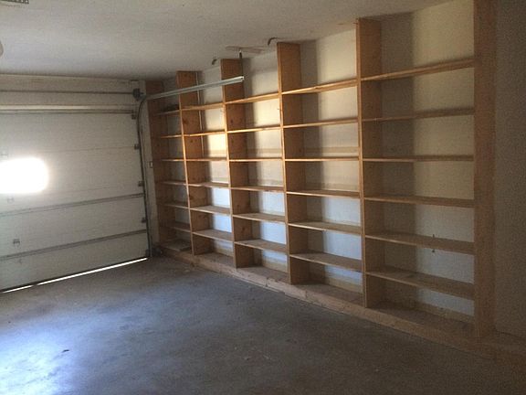 Shelves in garage