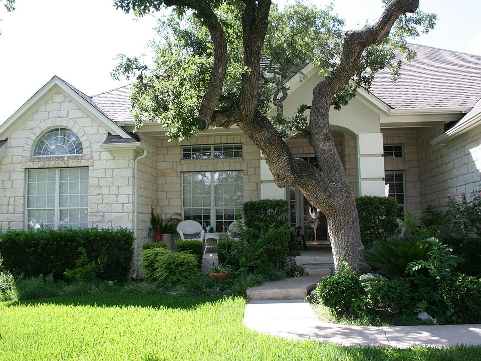 Large Old Trees Covered Front Porch