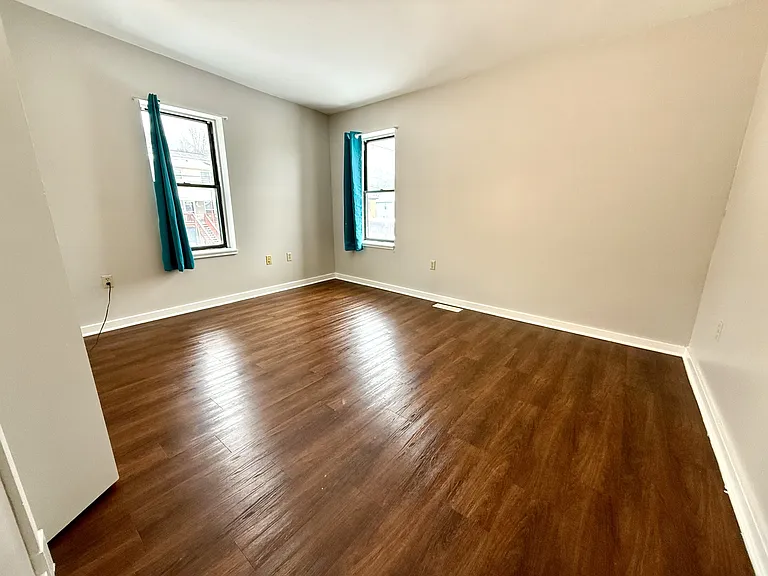 Light floods into this Master bedroom