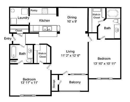 Floor plan B1 - Paddington