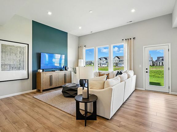 Gathering room with large windows