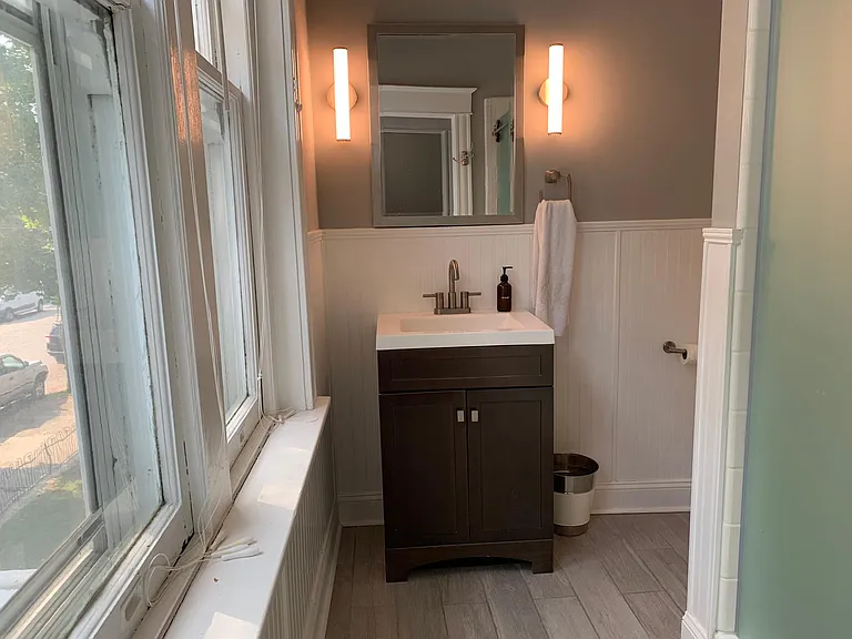 Primary Bath (overlooking Floyd Avenue)