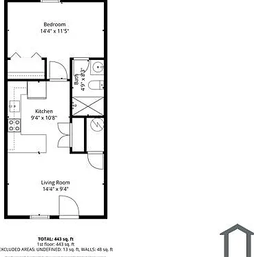 1 bed, 443 sqft, $799 — Photo 4