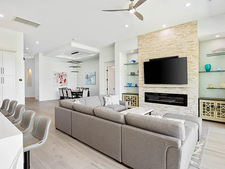 The open floor plan making indoor living a breeze.