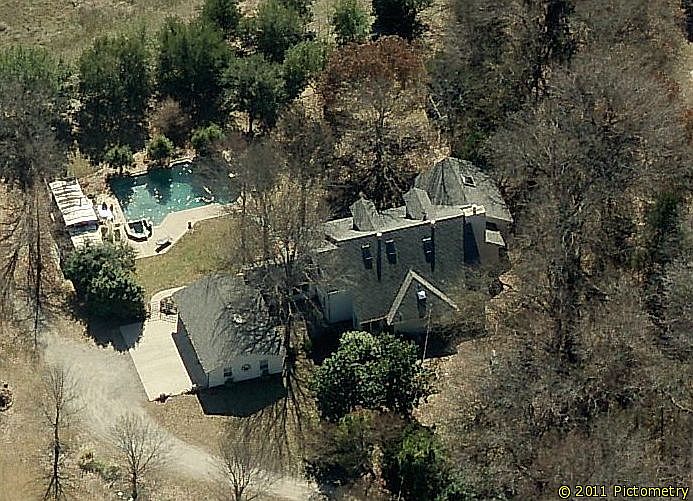 Aerial Photos Extensive wooded lot