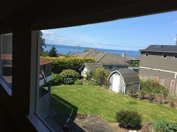 Living room view, including Edmonds Ferry