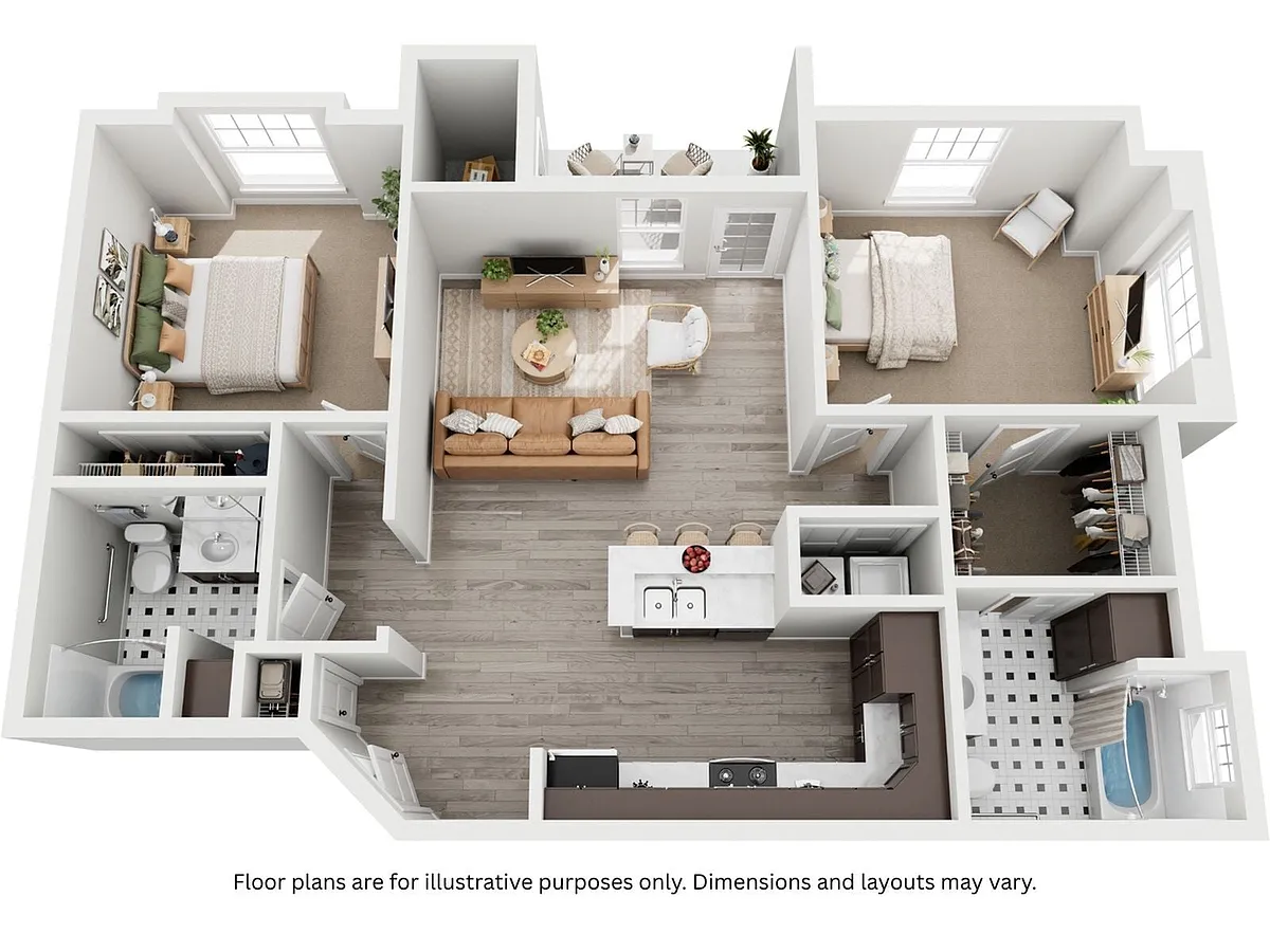 Floor plan 2x2E