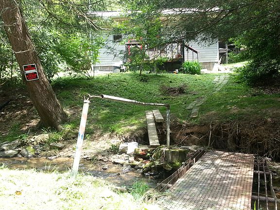 Footbridge leading to Cabin