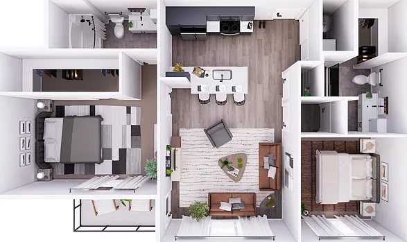 Spacious 2-Bedroom with 1016 Square feet featuring upgraded finishes throughout! Spacious 2-Bedroom with 1016 Square feet featuring upgraded finishes throughout!
